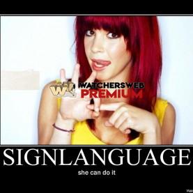 Sign Language - p - Stone - Holland