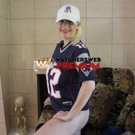 BlondeHottie Football 2 ~ SportsT - New England, USA