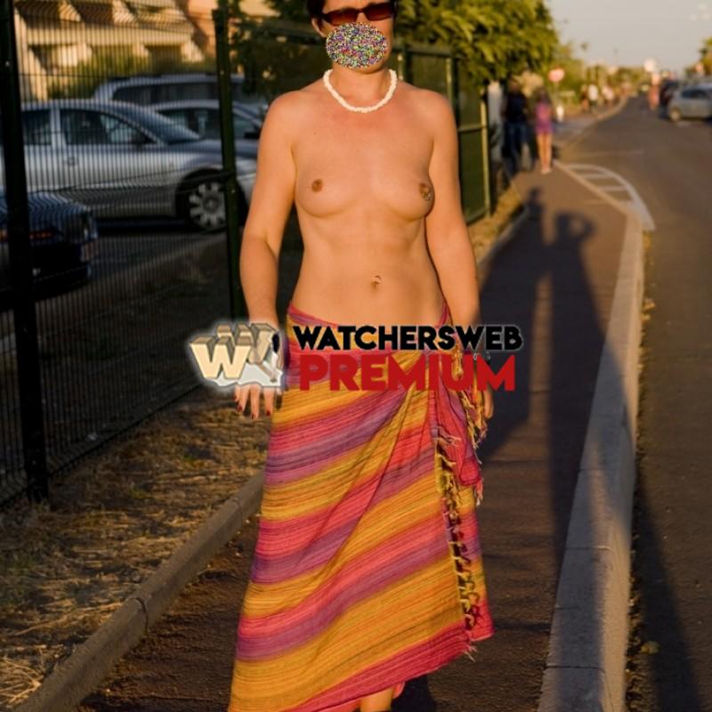 Eve In Just A Sarong Outdoors - France