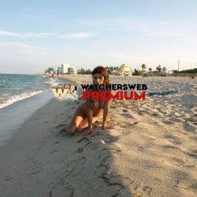 Jenny Having Fun In The Sun - Miami, Florida, USA