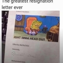 Resignation