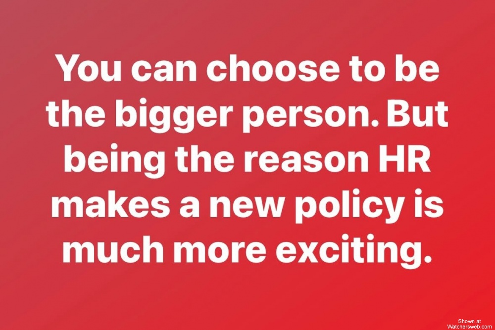Be The Bigger Person #0