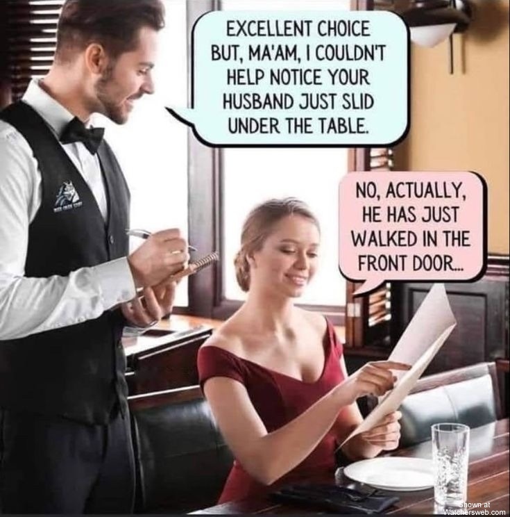 Husband Slid Under The Table #0