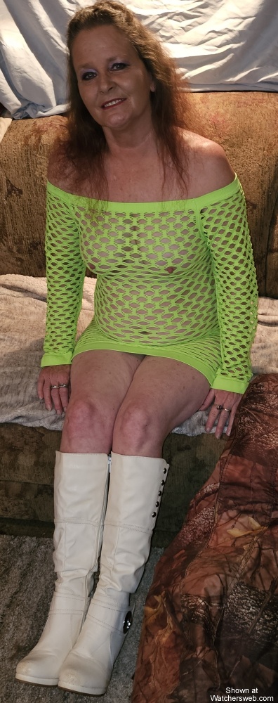 Green Fishnet Dress #0