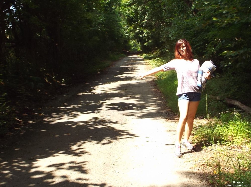 Jessica Flashing In Her Little Red Bikini #0