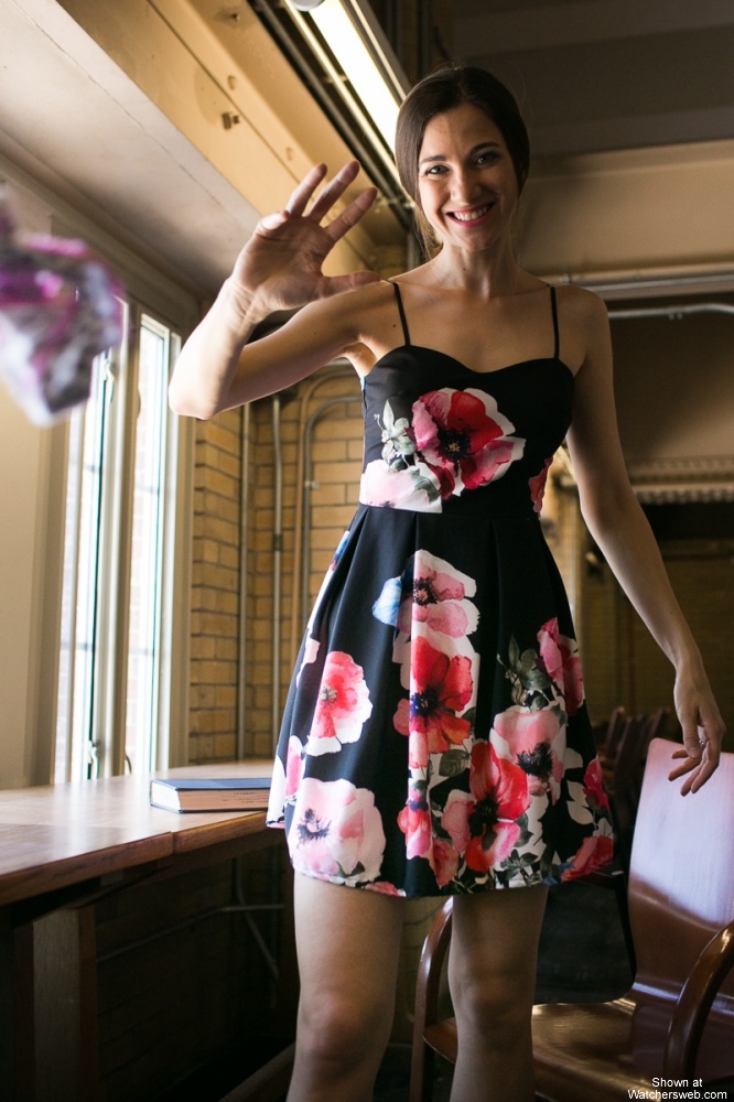 Monika Stripping Nude In Library #1